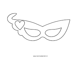 Maschera Con Cuore Da Colorare Jpg 794 595 Maschere Halloween Maschere Carnevale