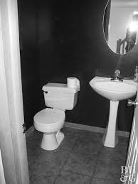 Remodelaholic powder room black white walls. Pretty Powder Room Makeovers To Inspire Your Next Remodel Better Homes Gardens