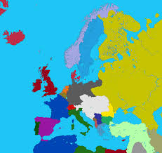 A satirical map of europe, 1914. Simple Map Of 1914 Europe Mapporn