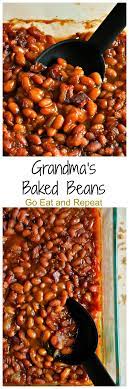Grandma S Baked Beans Are Seasoned With Bacon Brown Sugar Molasses And Ketchup To Create This Mouthwaterin Baked Bean Recipes Bean Recipes Vegetable Recipes