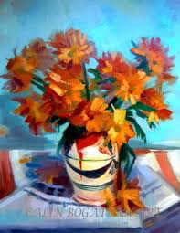 Flori De Toamnă In Vas De Lut Pictură In Ulei Pe Panză Natură Statică Tablou Realist Pictură Hiperrealistă Lucrare Originală De Painting Flower Oil Art Gallery