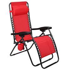 Most modern zero gravity lounge chairs are so comfortable to use. Style Selections Relax Patio Lounge Chair Zero Gravity Cup Holder Red Hpgf9804 Rona
