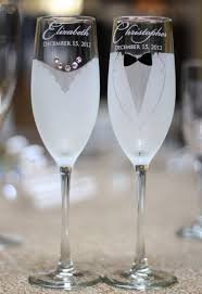 Visit Let S Tie The Knot S Booth At The Premier Bridal Show On October 6th At The Doubl Wedding Glasses Wedding Champagne Glasses Personalized Toasting Glasses
