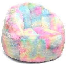 / pink bean bag chairs. Heritage Club Rainbow Faux Fur Bean Bag Chair Pastel Tie Dye Walmart Com Walmart Com