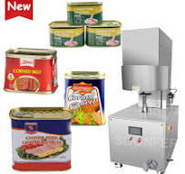 Automatic Manufacturer Beef Tin Cans Luncheon Meat Vacuum Can Seamer  Production Line