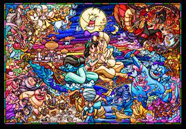Disney Stained Art Jigsaw Puzzle Jigsaw Puzzles For Adults Disney Stained Glass Disney Art Disney Puzzles