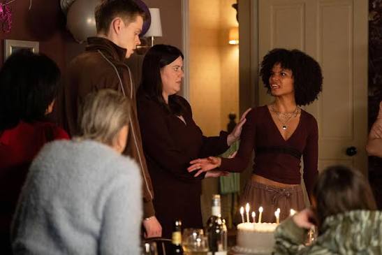 Oscar and Josh have an awful lot of explaining to do, in this first look at  tomorrow's EastEnders. Jasmine's birthday meal with the Slaters turns  explosive, after learning that her boyfriend has