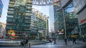 It is crowned by a spectacular and innovative roof. Sony Center In Berlin