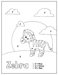 It doesn't matter if they. Free Printable Color By Letter Worksheets Set 5 Letters J Z W How Wee Learn