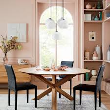 We also offer a natural white oak 48 round dining table in white oak and pewter inlays modern steel pedestal base is a variation of our sunrise base as a pedestal for a round. Crate And Barrel Apex Round Dining Table Zola