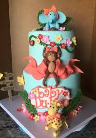 Angela S Cakes Baby Girl Zoo Themed Baby Shower For A Special Mommy To Be Facebook