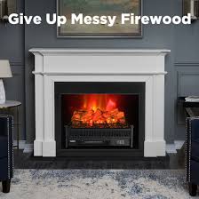 No longer lug heavy and dirty wood into your home or deal with annoying soot and ash. Timer Thermostat Turbro Eternal Flame Ef23 Pb Electric Fireplace Logs 1400w Black 23 Remote Control Fireplace Insert Log Heater Realistic Pinewood Ember Bed Heating Cooling Air Quality Home Kitchen Femsa Com