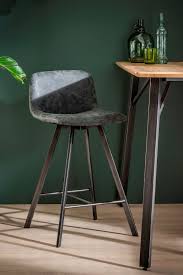 chaise de bar contemporaine pieds metal pour ilot central tabouret de bar chaise bar tabouret de bar noir