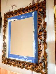 It makes repainting a mirror frame so much easier! How To Paint A Mirror Frame Antique White A Well Purposed Woman