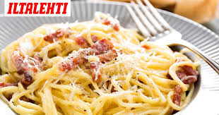 Taydellinen Carbonara Syntyy Vain 5 Raaka Aineesta Eika Kerma Ole Yksi Niista