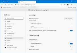 How To Enable Windows Spellchecker In Microsoft Edge Chromium Tutorials