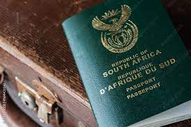 A South African Passport On Top Of A Vintage Travel Bag. This Image Can Be  Used To Represent Travel Or Immigration. Stock Photo | Adobe Stock
