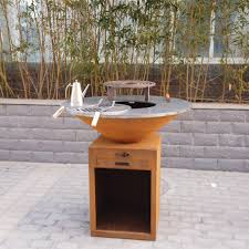 The saber outdoor kitchens are built to last for years of great tasting steaks, ribs and chicken. Outdoor Kitchen Corten Steel Fireplace Grill Smoker Bbq Grill