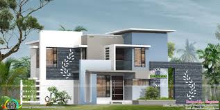 Contemporary home plans feature large windows, a combination of stone, stucco, metal and wood finishes, and flat or low sloped roofs. Designer Home Contemporary Flat Roof Kerala Home Design Floor Sq Feet Flat Roof Contemporary Home D Kerala House Design Contemporary House Design Duplex Design