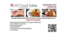 Certified food protection manager credential renewal. Food Safety Randolph Nj