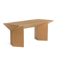 Made from a single material, cardboard. Cardboard Furniture Table