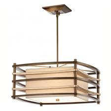 Hot promotions in box chandelier on aliexpress: Contemporary Geometric Box Ceiling Pendant In Bronze With Inner Shade