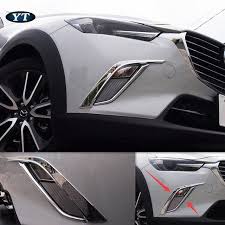 Car Head Fog Light Cover Auto Front Fog Light Trim For Mazda Cx 3 Cx3 2016 2019 Abs Chrome 4pc Lot Car Accessories Review Car Head Car Accessories Car
