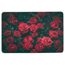 Elegant Roses In Bloom Artwork Floor Mat Zazzle Com Flower Wallpaper Red Wall Art Rose Wallpaper
