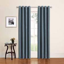 Eclipse 14705052084blu Bryson 52 Inch By 84 Inch Thermal Blackout Single Window Curtain Panel Blue Curtains Panel Curtains Eclipse Curtains