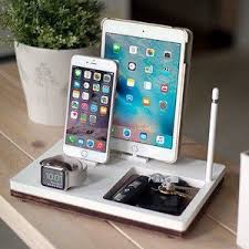 Nytstnd Tray 3 White Free Shipping Charging Station Wireless Iphone X 8 Ipad Apple Watch Apple Pencil Oak Wood Apple Ipad Pro Apple Ipad Apple Pencil Holder