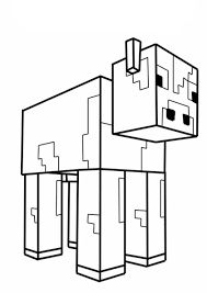 Minecraft Cow High Quality Free Coloring From The Category Minecraft More Printable Pictures On Cow Coloring Pages Minecraft Coloring Pages Coloring Pages