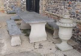 Check spelling or type a new query. Stone Garden Table 2 Bench Set Aged Limestone After The Antique