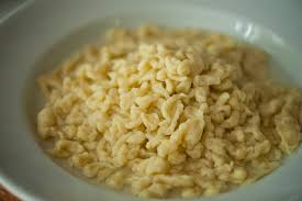 It should be able to drip off the spoon as shown in the recipe video. Homemade Spaetzle Tasty Kitchen Blog