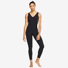 Nike Womens Yoga Training Jumpsuit Black Smoke Grey Womens Clothing Pro Direct Running Jumpsuits For Women Jumpsuit Yoga Women