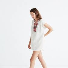 Women S Embroidered Belize Cover Up Tunic Stripe Tunic Top Clothes Denim Women