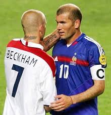 Cycliste equipe française des jeux. Zidane Beckham Euro 2004 Joueur De Football Footballeur Football
