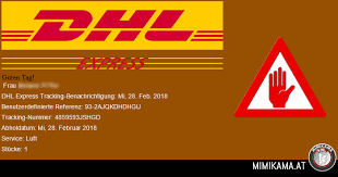 Dhl express branded tracking experience. Trojaner Warnung E Mail Von Dhl Express