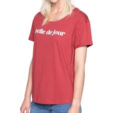 Il en va de même pour son style. T Shirt Rouge Femme Deeluxe Teva Ts Pas Cher Espace Des Marques