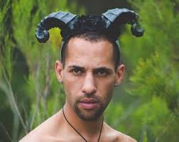 Satyr Horns, Horn Headband, Flower, Flower Horns, Horn Headdress, Ready to  Ship, Black Horns, Flower Crown, Floral