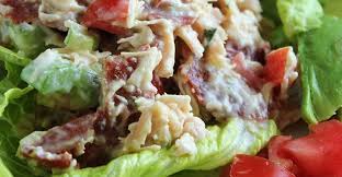 Chicken Salad With Bacon Lettuce And Tomato Recipe Chicken Salad Recipes Autumn Chopped Salads Lettuce Salad Recipes