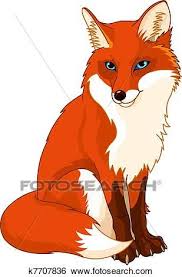 Clip Art Cute Fox Fotosearch Search Clipart Illustration Posters Drawings And Eps Vector Graphics Images Fox Artwork Cute Fox Drawing Fox Painting