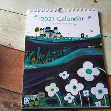 A5 Art Wall Calendar 2021 Small Calendar 2021 2021 Painting Etsy In 2020 Art Calendar Quirky Art Art