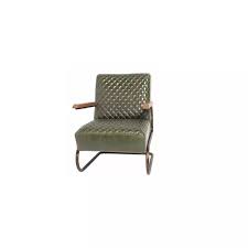 Lifestyle Edward Swing Armchair Green/Groen leren Fauteuil