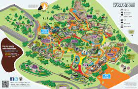 Oakland Zoo Map Showing Grade For Guest With Disabilities Or Tired Legs Zoo Map Oakland Zoo Zoo