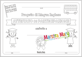 Attestato Progetto Lingua Inglese Lingua Inglese Inglese Lingua