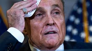 Does rudy giuliani drink alcohol?: Hair Dye Runs Down Rudy Giuliani S Face During News Conference