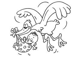 Baby yoda, the internet's newest star, has star wars and disney fans going crazy. Coloring Page Stork And Baby Free Printable Coloring Pages Img 11900