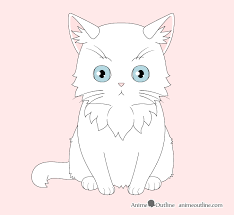 True manga style is about. How To Draw An Anime Cat Step By Step Animeoutline