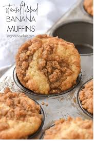 Easy Banana Muffins With Streusel Topping Recipe Banana Muffins Banana Muffin Recipe Banana Muffins Easy