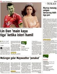 Kalau isteri awak yang buat, tentu awak tak boleh tolerate, jadi mengapa isteri awak kena tolerate kalau awak buat? Lin Dan Main Kayu Tiga Ketika Isteri Hamil Klik